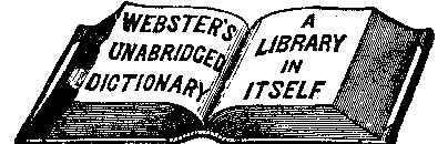 An advertisement for \"An American Dictionary of the English Language\".